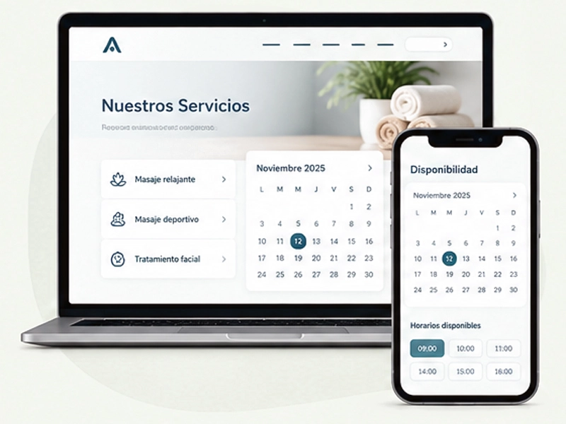 Consulta de disponibilidad y horarios para realizar una reserva online